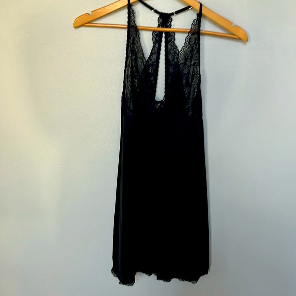 Victoria’s Secret black lace nightie -size small